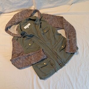 Sebby Olive and Heather Brown Kids Jacket